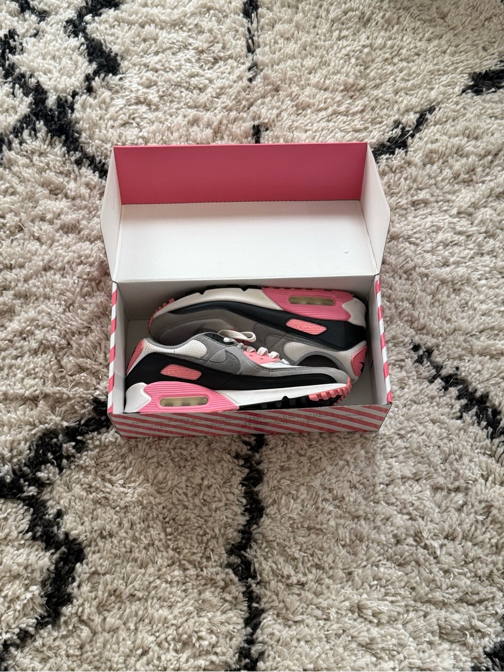 Nike Low-Top Sneakers in Pink, Gray & Black